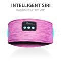 Trådløst Bluetooth-hodebånd for musikk og søvn Hodetelefoner med HD-stereohøyttaler for søvn, trening, jogging og yoga - blå