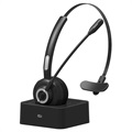 Bluetooth Headset med Mikrofon og Ladestasjon M97 - Svart