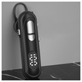 Bluetooth Headset med Mikrofon og LCD-skjerm - Svart