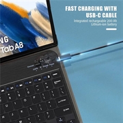 Samsung Galaxy Tab A8 10.5 (2021) Etui med Bluetooth-tastatur - Svart