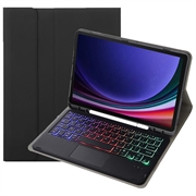 Samsung Galaxy Tab S10 Lite/S10 FE/S9 FE/S9 Bluetooth-tastaturveske - svart