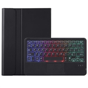 Samsung Galaxy Tab S10 Lite/S10 FE/S9 FE/S9 Bluetooth-tastaturveske - svart