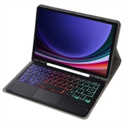 Samsung Galaxy Tab S10 Lite/S10 FE/S9 FE/S9 Bluetooth-tastaturveske - svart