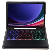 Samsung Galaxy Tab S10 Lite/S10 FE/S9 FE/S9 Bluetooth-tastaturveske - svart
