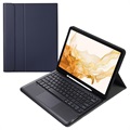 Samsung Galaxy Tab S8+ Etui med Bluetooth Tastatur - Blå