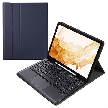 Samsung Galaxy Tab S8+ Etui med Bluetooth Tastatur - Blå