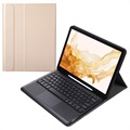 Samsung Galaxy Tab S8+ Etui med Bluetooth Tastatur - Gull