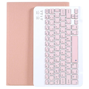 Xiaomi Pad 5/Pad 5 Pro Etui med Bluetooth Tastatur - Rosa
