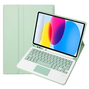 iPad 2022/2025 Etui med Bluetooth-tastatur - Lys grønn