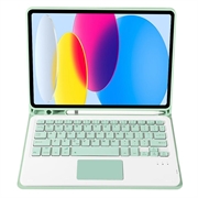 iPad 2022/2025 Etui med Bluetooth-tastatur - Lys grønn