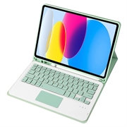 iPad 2022/2025 Etui med Bluetooth-tastatur - Lys grønn