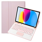 iPad 2022/2025 Etui med Bluetooth-tastatur (Åpen Emballasje - Tilfredsstillende) - Rosa