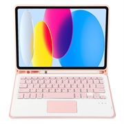 iPad 2022/2025 Etui med Bluetooth-tastatur - Rosa