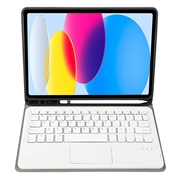 iPad 2022/2025 Etui med Bluetooth-tastatur - Roségull