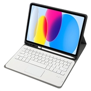 iPad 2022/2025 Etui med Bluetooth-tastatur - Roségull