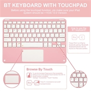 iPad Air 11 2026/2025/2024/iPad Air 2022/2020 Bluetooth-tastaturveske - Rosa