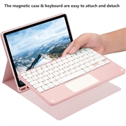 iPad Air 11 2026/2025/2024/iPad Air 2022/2020 Bluetooth-tastaturveske - Rosa