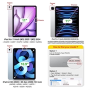 iPad Air 11 2026/2025/2024/iPad Air 2022/2020 Bluetooth-tastaturveske - Rosa