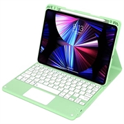 iPad Air 13 2026/2025/2024/iPad Pro 12.9 2022/2021/2020/2018 Bluetooth-tastaturveske - Matcha grønn