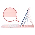 iPad Pro 11 2022/2021 Etui med Bluetooth Tastatur - Rosa