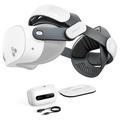 BoboVR M3 Pro+ batteripakke med hodestropp til Meta Quest 3/3S - 6500mAh
