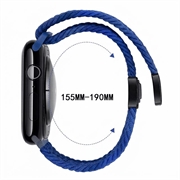 Apple Watch Flettet nylonrem med magnetlås - 49mm/46mm/45mm/44mm - blå
