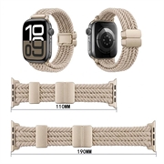 Apple Watch Flettet nylonrem med magnetlås - 49mm/46mm/45mm/44mm - Stjernelys