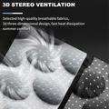 Pustende sitteunderlag med 3D-ventilasjon - svart