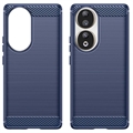 Honor 90 Børstet TPU Deksel - Karbonfiber