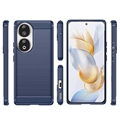 Honor 90 Børstet TPU Deksel - Karbonfiber