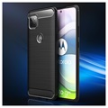 Motorola Moto G 5G Børstet TPU-deksel - Karbonfiber (Åpen Emballasje - Utmerket)