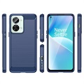 OnePlus Nord 2T Børstet TPU-deksel - Karbonfiber