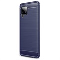 Samsung Galaxy A42 5G Børstet TPU-deksel - Karbonfiber