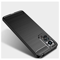 Xiaomi Redmi Note 11 Pro/Note 11 Pro 5G Børstet TPU-deksel - Karbonfiber - Svart