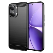 Xiaomi Redmi Turbo 5 Max/Poco X8 Pro Max Børstet TPU-deksel - karbonfiber - svart