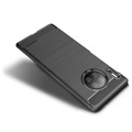 Huawei Mate 30 Pro Børstet TPU-deksel - Karbonfiber
