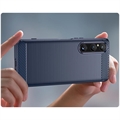 Sony Xperia 1 V Børstet TPU Deksel - Karbonfiber