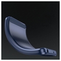 Sony Xperia 10 V Børstet TPU-deksel - Karbonfiber - Blå