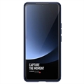 Xiaomi 13 Ultra Børstet TPU Deksel - Karbonfiber - Blå
