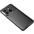 OnePlus 10T/Ace Pro Børstet TPU-deksel - Karbonfiber