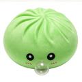 Dumpling squishy antistress-leke som blåser bobler, med dampkurv - grønn