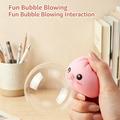 Dumpling squishy antistress-leke som blåser bobler, med dampkurv - rosa