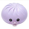Dumpling squishy antistress-leke som blåser bobler, med dampkurv - Lilla