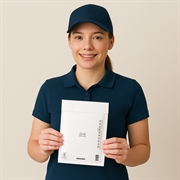 AirGuard Boblekonvolutt D4 - 180x265mm - 1 stk - Hvit