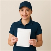 Boblekonvolutt D4 - 180x265mm - 200 stk - Hvit