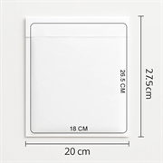 Boblekonvolutt D4 - 180x265mm - 50 stk - Hvit