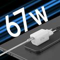 Budi AC310EW 67W GaN USB-C hurtiglader med Power Delivery - hvit