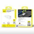 Budi AC310EW 67W GaN USB-C hurtiglader med Power Delivery - hvit