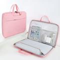 Laptopveske til forretningsbruk med helt åpen design - 15.6" - rosa