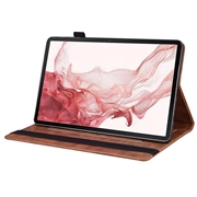 Samsung Galaxy Tab S11/S10 Lite/S10 FE/S9 FE/S9/S8/S7 Business Style Folio-etui - Brun